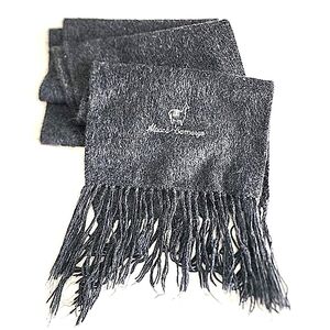 Alpaca Camargo dark gray wool scarf
